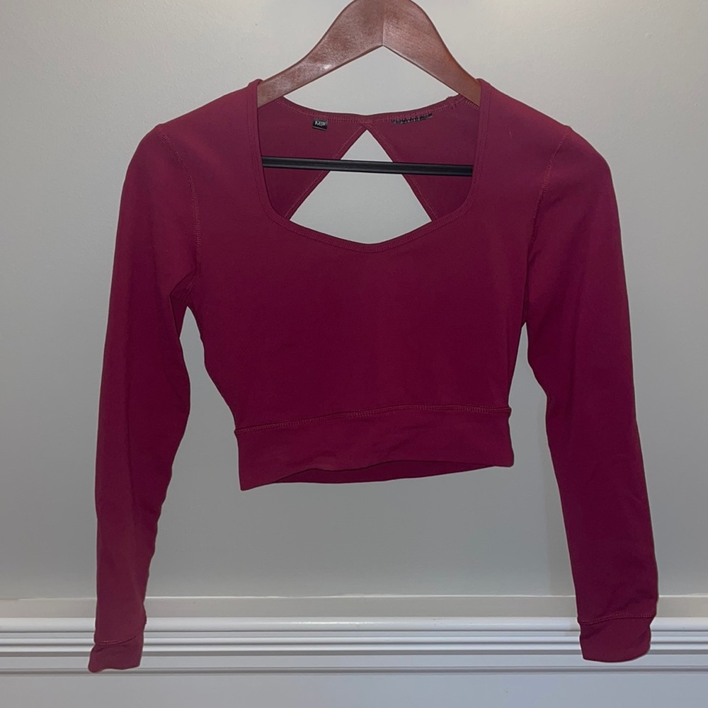 MP Red Cropped Athletic Top